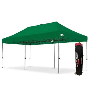 Heavy Duty Steel Instant Popup Tent (10'x20', Green)